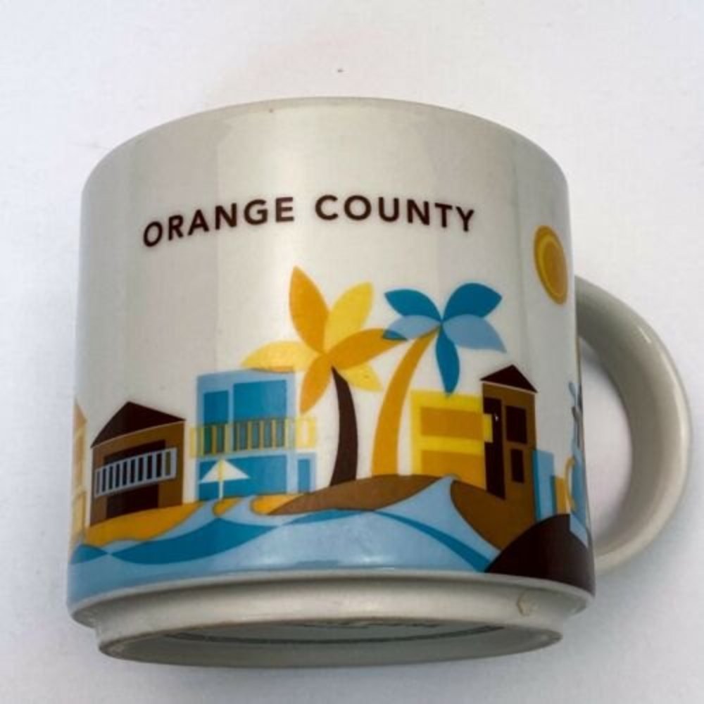 Starbucks Coffee Mug 2013 You Are Here Collection Orange County 14 Oz Cup - Picture 10 of 11